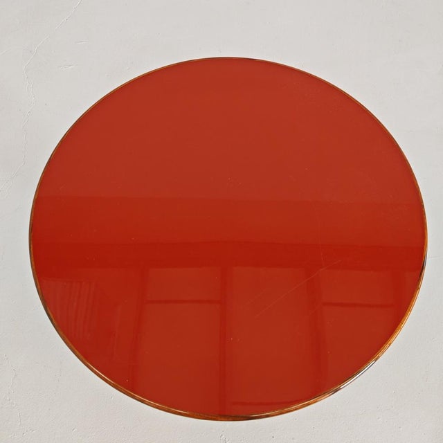 Red Artona Coffee Table attributed to Afra Tobia Scarpa for Maxalto, 1980s For Sale - Image 13 of 17