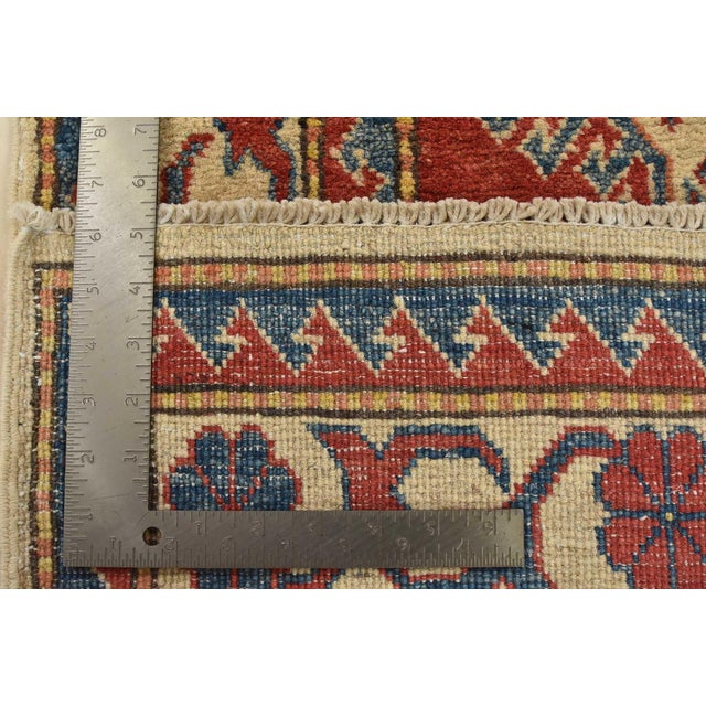 Kazak Runner 2’8” X 12’4” Red Wool Tribal Hand-Knotted Oriental Rug For Sale - Image 13 of 13