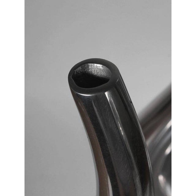 Vintage Sculptural Aluminum Vessel, 1980 For Sale - Image 4 of 7