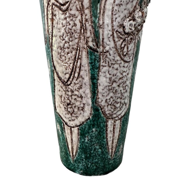 Mid 20th Century Fratelli Fanciullacci Italian Figural Relief Vase For Sale - Image 9 of 16