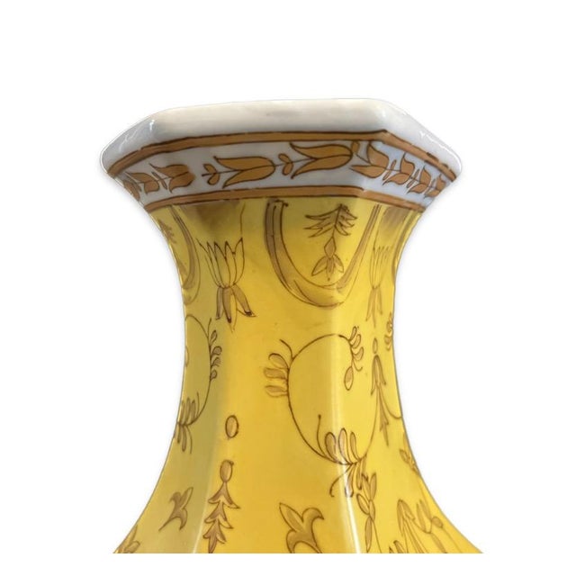 Capturing the opulent, maximalist spirit of the late-20th-century Chinoiserie revival, this striking hexagonal baluster...