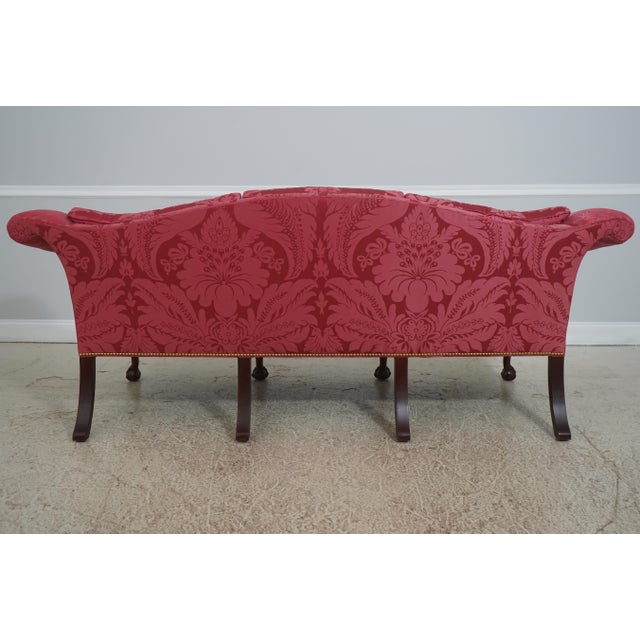 Baker Colonial Williamsburg Chippendale Mahogany Clawfoot Sofa For Sale - Image 15 of 18