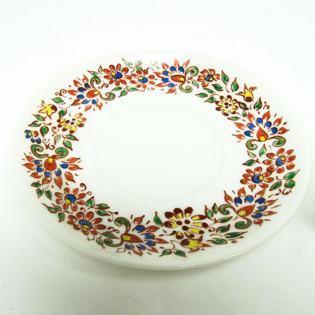 Hand-Painted Cups and Saucers from Karolina Factory, Poland, 1970s, Set of 8 For Sale - Image 9 of 16