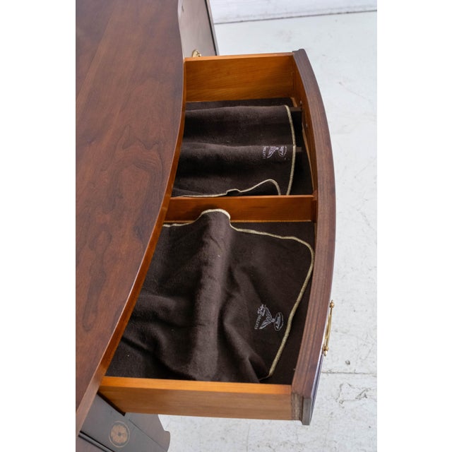 Statton Furniture Statton Cherry Sideboard W. Inlay Work & Gallery For Sale - Image 4 of 18