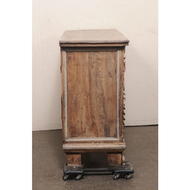 Baroque 18th C. Italian Baroque Carved Wood Chest For Sale - Image 3 of 12