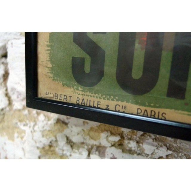 Industrial Vintage Framed Poster from l'Organisme Professionnel de Sécurité du Bâtiment et des Travaux Publics, 1940s For Sale - Image 3 of 5