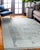 9x12 Gray Hand-Knotted Wool Linear Tribal Motifs Modern Carpet Rug For Sale - Image 10 of 10