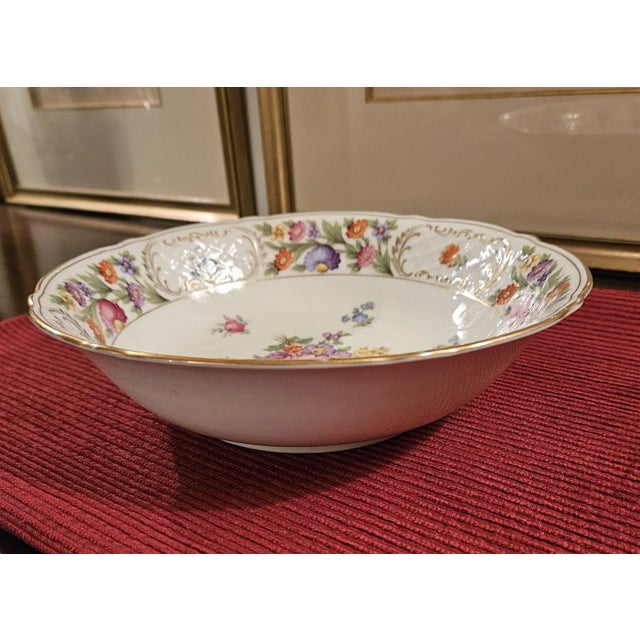 Mid 20th Century Vegatable Bowl by Schumann, Bavaria; China in the Dresden Pattern For Sale - Image 9 of 10