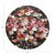 Baroque Festoon Flowers Vegan Leather Round Pebble Placemat, Set of 4 For Sale - Image 3 of 5