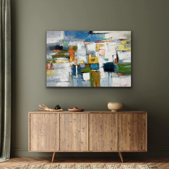 Contemporary Abstract Original Oil Painting For Sale - Image 4 of 12