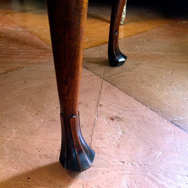 George II Period Inlaid Walnut Lowboy Side Table, 18th Century For Sale - Image 12 of 12