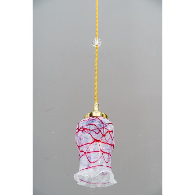 Art Deco Pendant with Opaline Glass Shade, 1920s For Sale - Image 11 of 18