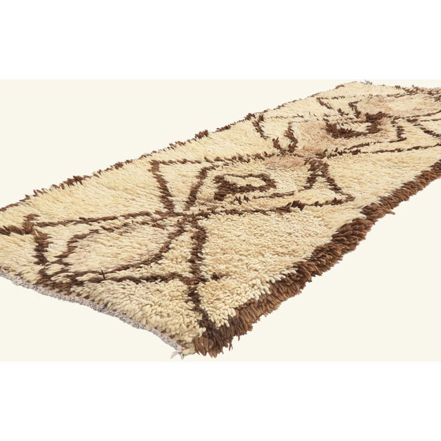 22004 Vintage Azilal Moroccan Rug, 02'09 x 07'03. The Eternal Lineage: A Vintage Azilal Moroccan Masterpiece of Sacred...