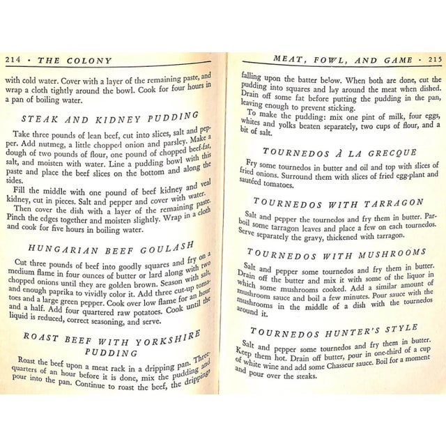 Paper "The Colony: Portrait of a Restaurant - And Its Famous Recipes" 1945 Brody, Iles For Sale - Image 7 of 8