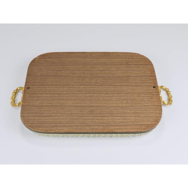 Swirl Murano Glass Mirror Serving Tray from Ercole Barovier, Venice, 1940s For Sale - Image 15 of 16