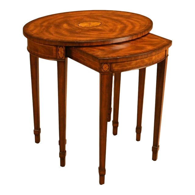 Mainland Smith Marlborough Aged Regency Nesting Table 8114-32 - Set of 2 For Sale