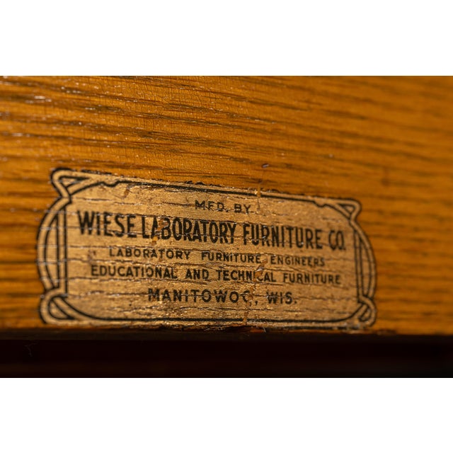Vintage Tambour Door Laboratory Cabinet by Wiese For Sale - Image 12 of 14