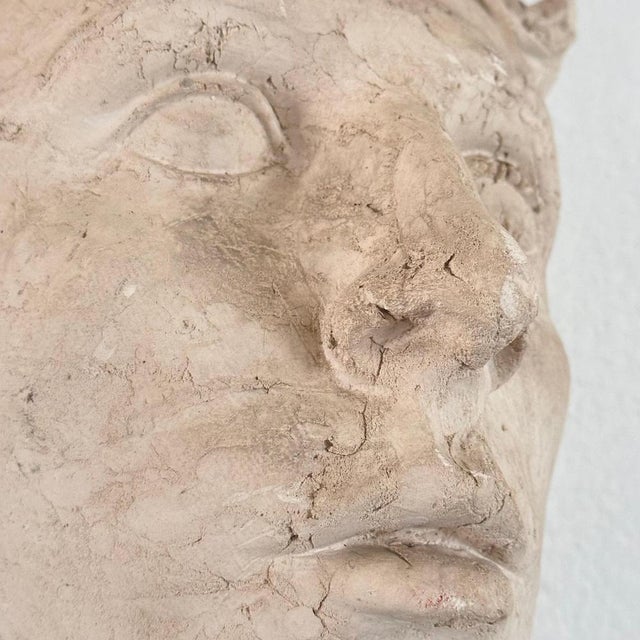 Decorative Roman Gypsum Face, 1970s For Sale - Image 9 of 17