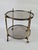 French Bar Table in Brass with Mirror-Finished Glass, 1960s For Sale - Image 10 of 13