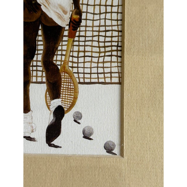 1980s Annie Lee “Second Set” Tennis Print Wall Art, 1986 For Sale - Image 5 of 7