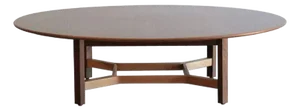 Natural Walnut Coffee Table by Lewis Butler for Knoll, C. 1950s
