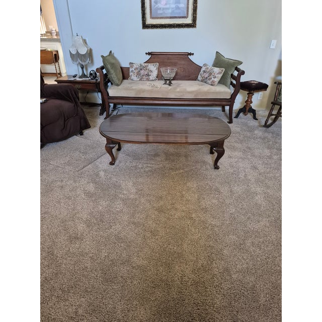 Late 20th Century Late 20th Century Ethan Allen Style Drop Leaf Coffee Table For Sale - Image 5 of 10