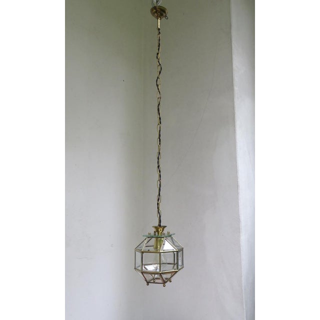 An extraordinary “Oktagon” ceiling light from the Art Nouveau period, made in the style of Adolf Loos. The lamp was made...