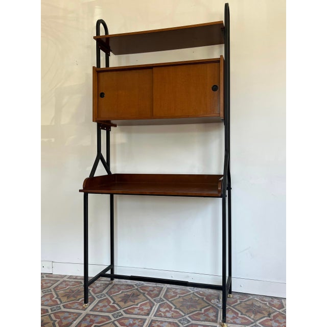 Freestanding Wall Unit with Desk, 1960s For Sale - Image 16 of 16