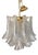 Clear Selle Murano Glass and Gold 24k Chandelier by Simoeng For Sale