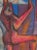 This 1960s pastel on paper abstracted figure is by Viennese/ Southern California artist Dave Fox (1920-2011). Fox received...