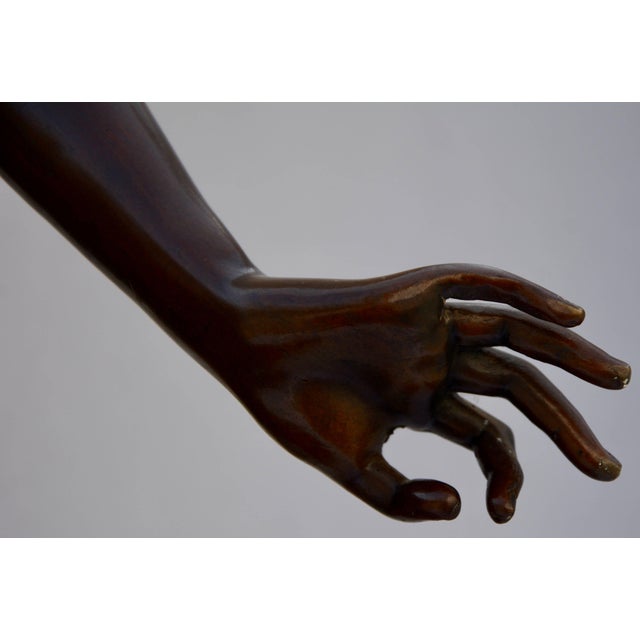 19th Century Le Melodie Bronze Statue by Albert-Ernest Carrier-Belleuse For Sale - Image 10 of 11