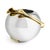 Small Silver and Gold Metal Calla Lily Vase Bowl For Sale - Image 4 of 6