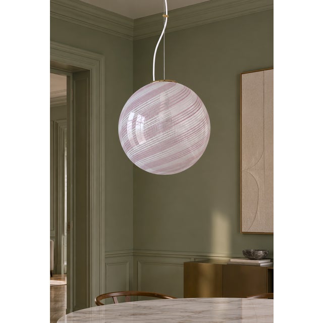 Murano Glass Pendant Lamp from De Majo, 1970s For Sale - Image 4 of 18