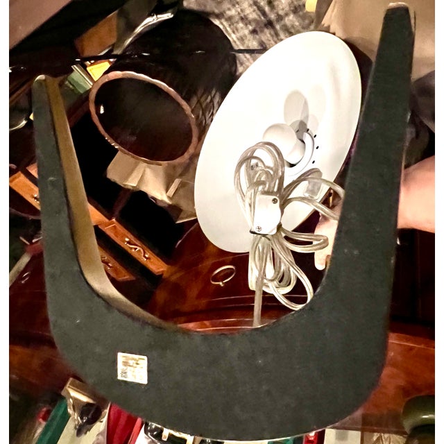 Late 20th Century Late 20th Century Contemporary Brass Adjustable Desk Lamp in the Mid-Century Modern Style For Sale - Image 5 of 7