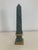 French Green Marble Obelisk With Bronze Mounts For Sale - Image 9 of 9