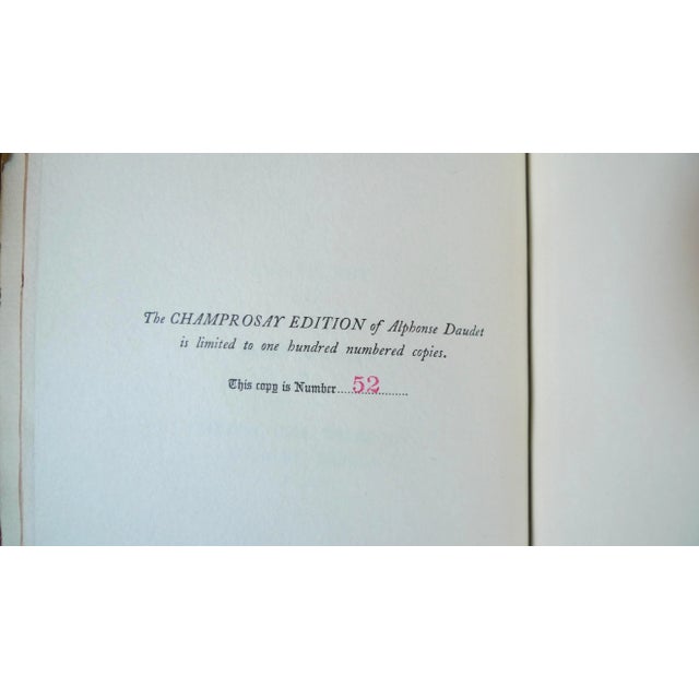 Late 19th Century Illustrated Red Leather Volumes, the Works of Alphonse Daudet - 11 Books. For Sale In San Francisco - Image 6 of 13