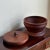 Vintage Scandinavian Modern Turned Wood Treen Pedestal Bowl For Sale In Baltimore - Image 6 of 9