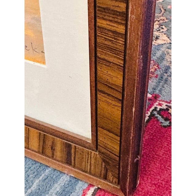 Ferdinand Hocks 1964 Abstract Figurative Painting on Paper, Signed in Lower Right, Framed For Sale In Chicago - Image 6 of 8