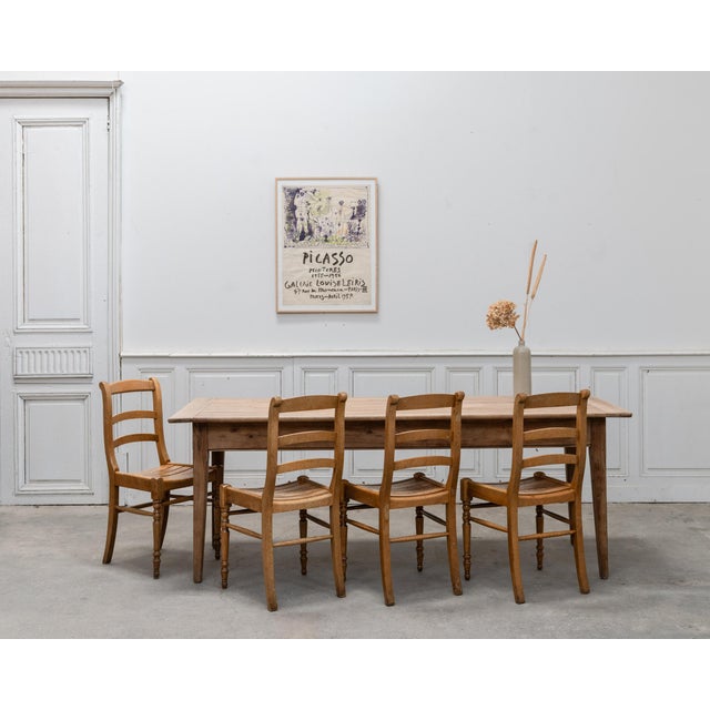 Rustic Bistro Chairs in Beech, 2000s, Set of 6 For Sale - Image 3 of 10