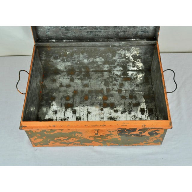 Mid-Century Modern Metal Box, 1970s For Sale - Image 3 of 13