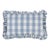 Schumacher Camden Cotton Check 20" Lumbar Pillow in Sky For Sale
