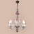 Venetian Murano Glass Clear Pink Chandelier, 1960s For Sale - Image 3 of 13