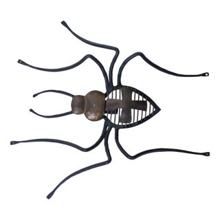 Hand-Forged Cross Spider Wall Lamp, 1960s For Sale