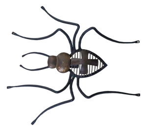Hand-Forged Cross Spider Wall Lamp, 1960s