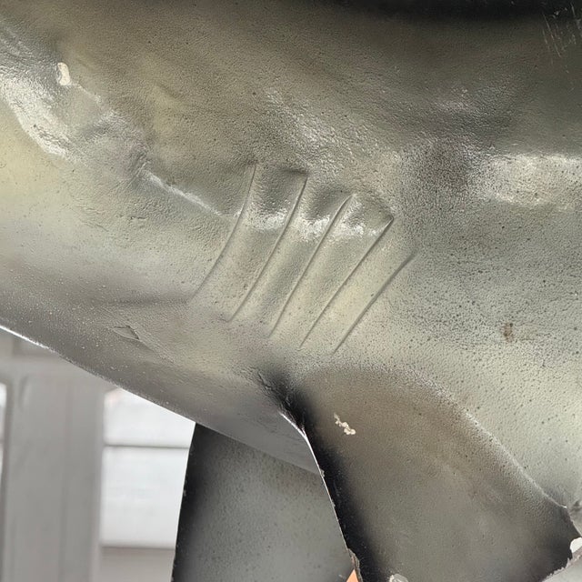 1960s Mid 20th Century Life-Sized Fiberglass Mako Shark Display Mount For Sale - Image 5 of 8