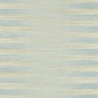 Zoffany Kensington Grasscloth Wallpaper in Indigo Wash - a Sample For Sale
