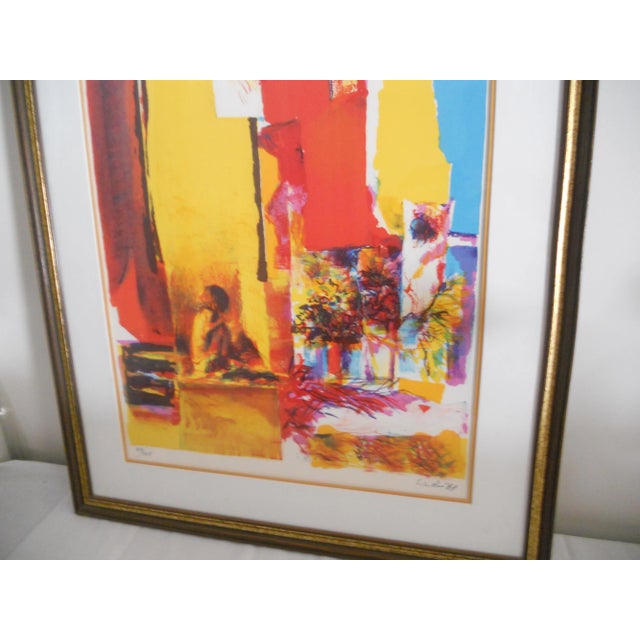 Nicola Simbari Nicola Simbari "Yellow Wall" Color Lithograph For Sale - Image 4 of 8
