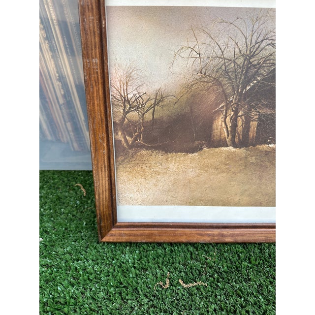 Mid-Century Modern 1970s Framed Print of "Late Afternoon" Reproduction For Sale - Image 3 of 7