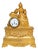Restauration Gilt Metal Figural Mantel Clock For Sale