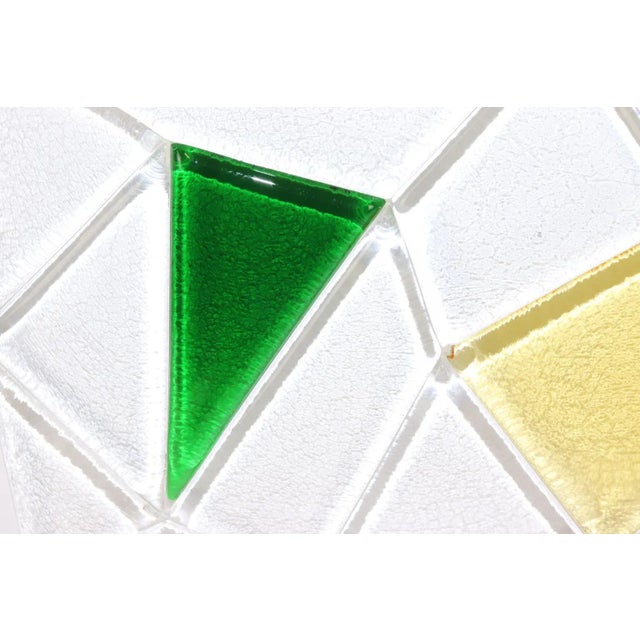 Mid-Century Murano Hand Cast Glass Panel For Sale In New York - Image 6 of 9